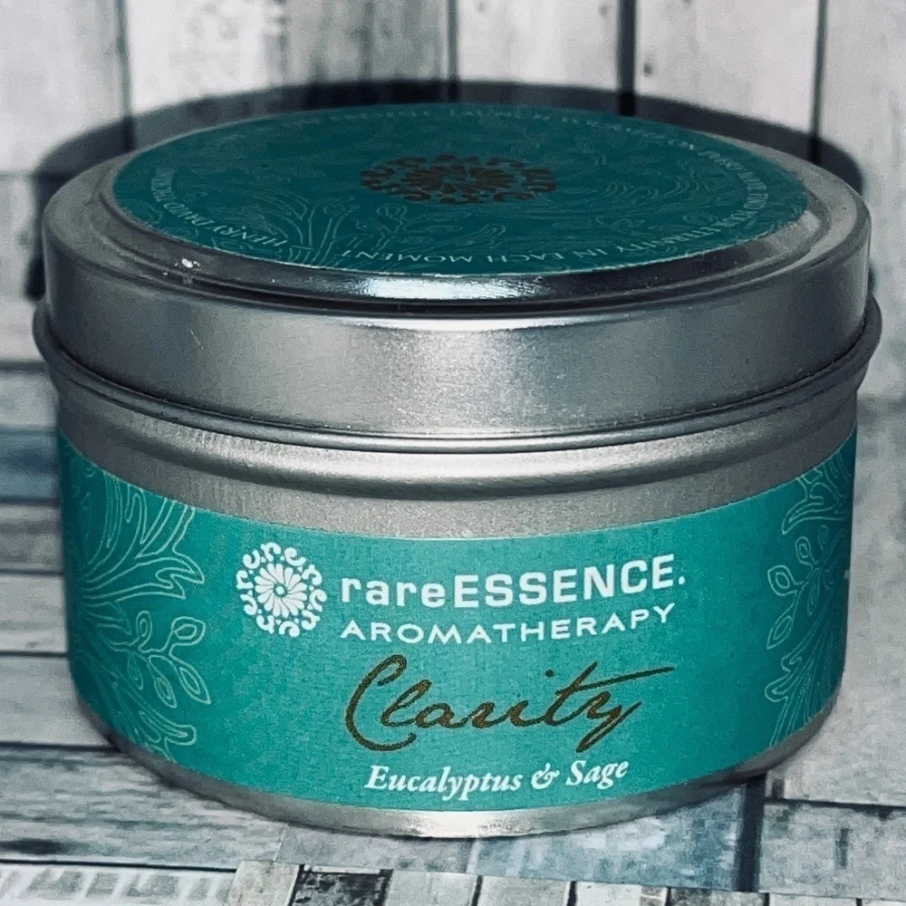 2pk RareEssence Aromatherapy Sm Reed Diffuser Candle Clarity 100% Essential Oil